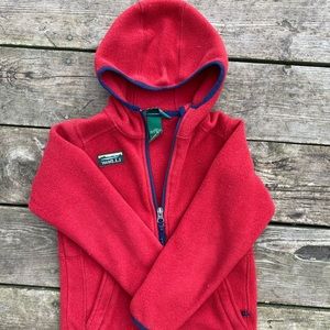 L.L. Bean kids Moutain Classic Fleece, Hooded, Size 5-6